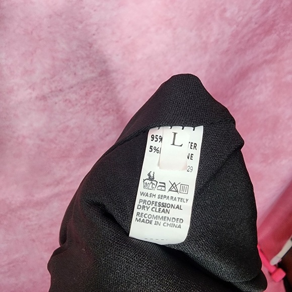 180. Black Sequin Sleeveless Jumpsuit Size L - Picture 6 of 6